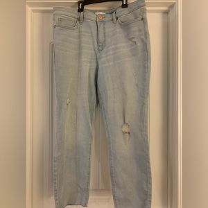 Lauren Conrad size 16 skinny jeans ankle cut.
